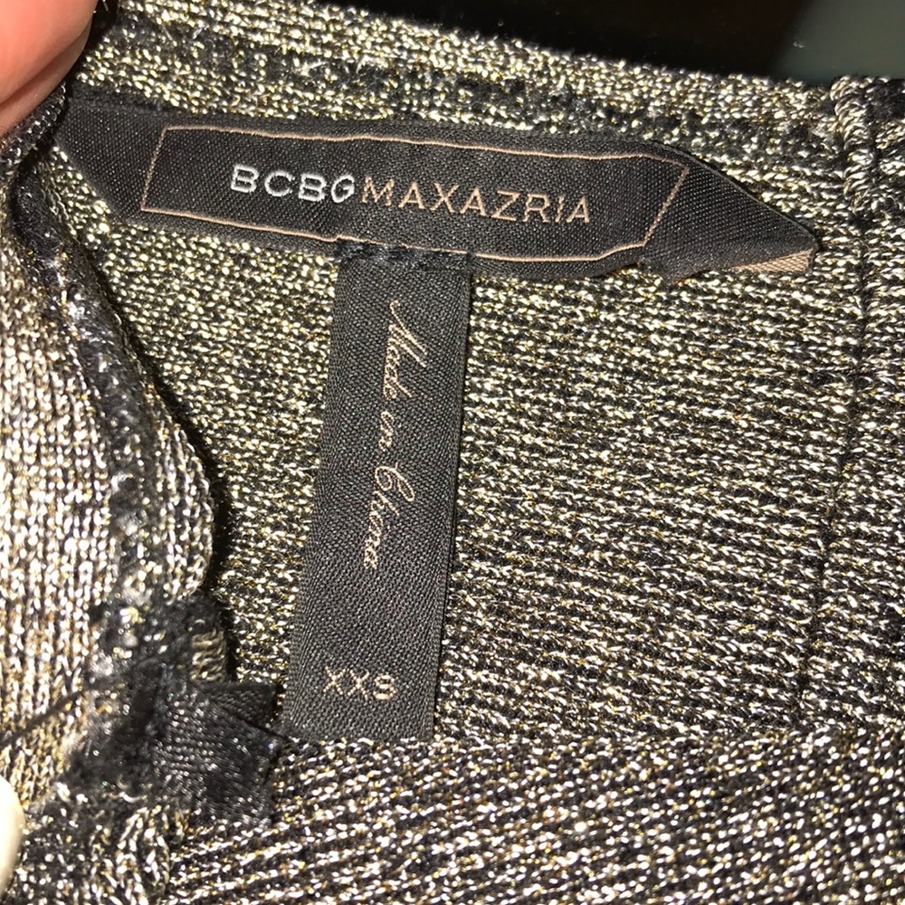 Gold Sparkle BCBG Dress